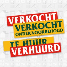 Garantie Makelaars stickers 